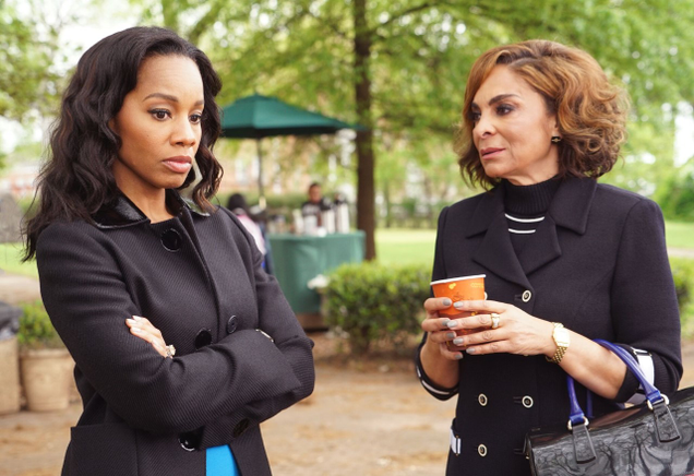 Eva Fletcher (Anika Noni Rose) and Ella Grace Caldwell (Jasmine Guy) (BET Networks)